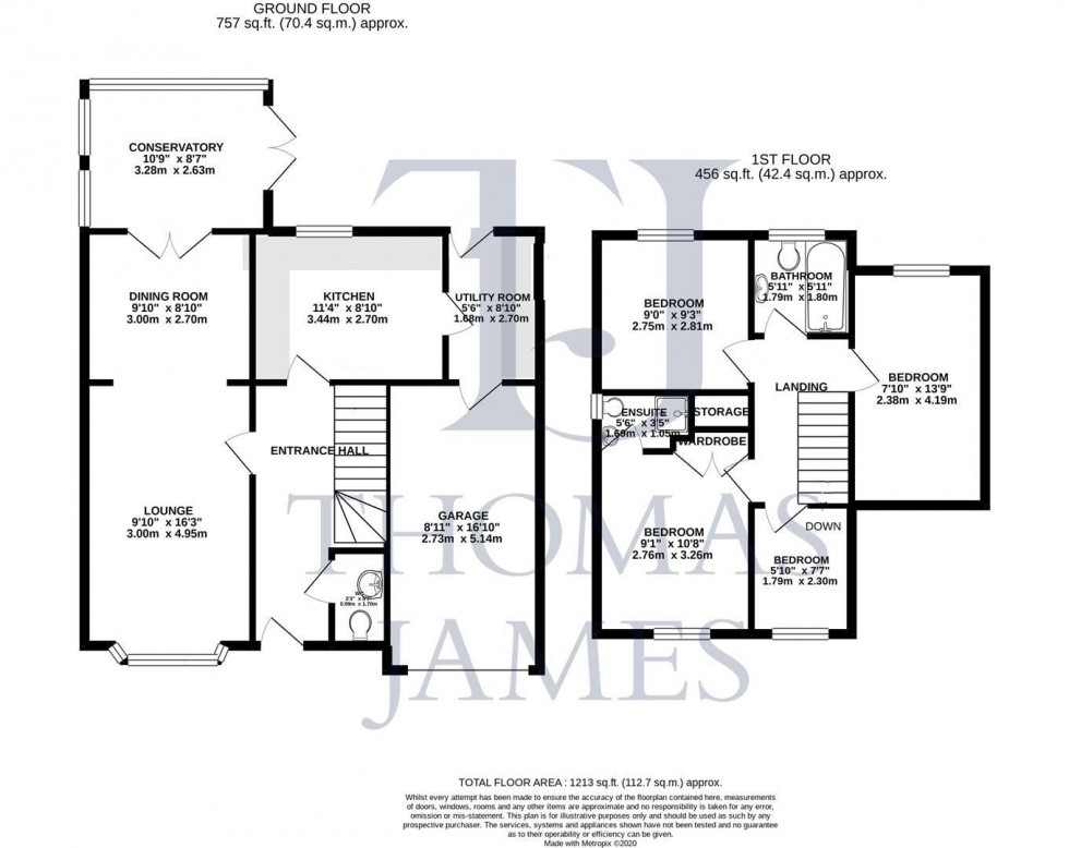 Floorplan for Mews Lane, Calverton, Nottingham