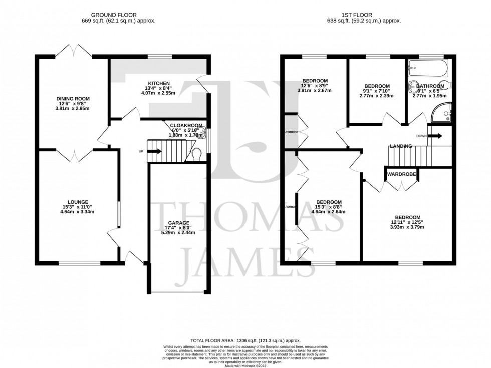 Floorplan for Linsdale Gardens, Gedling, Nottingham