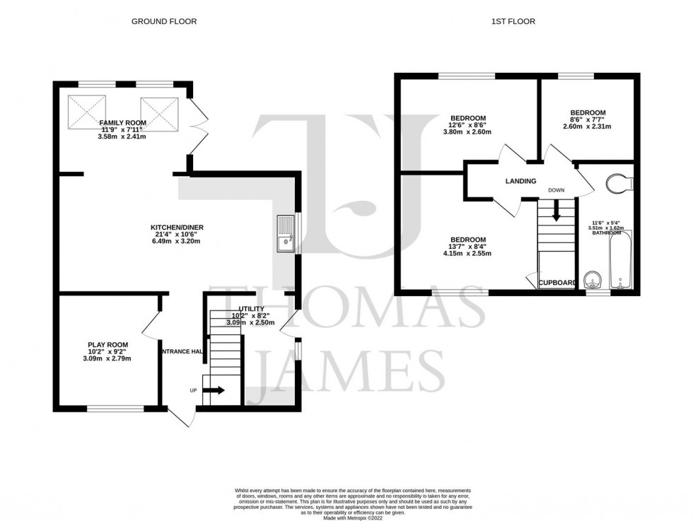 Floorplan for Forge Avenue, Calverton, Nottingham