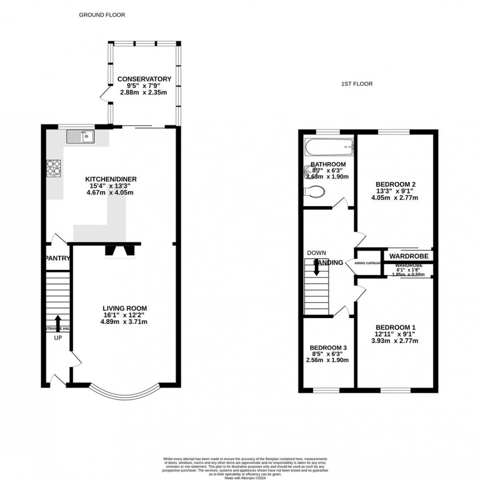 Floorplan for Musters Road, Ruddington