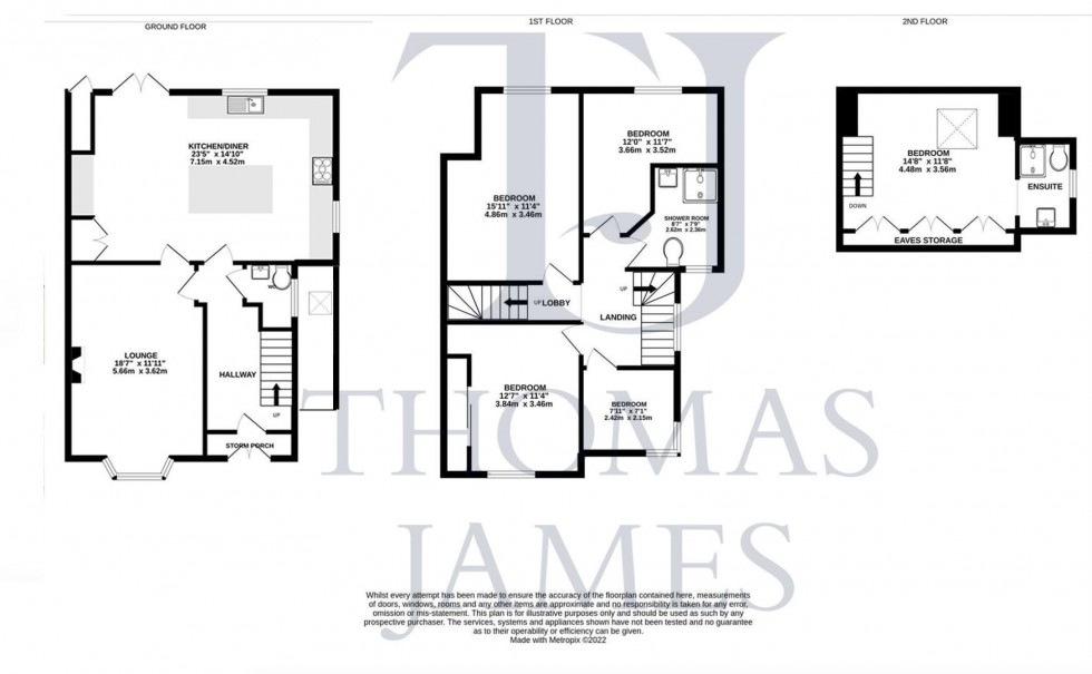 Floorplan for Flawforth Avenue, Ruddington, Nottingham