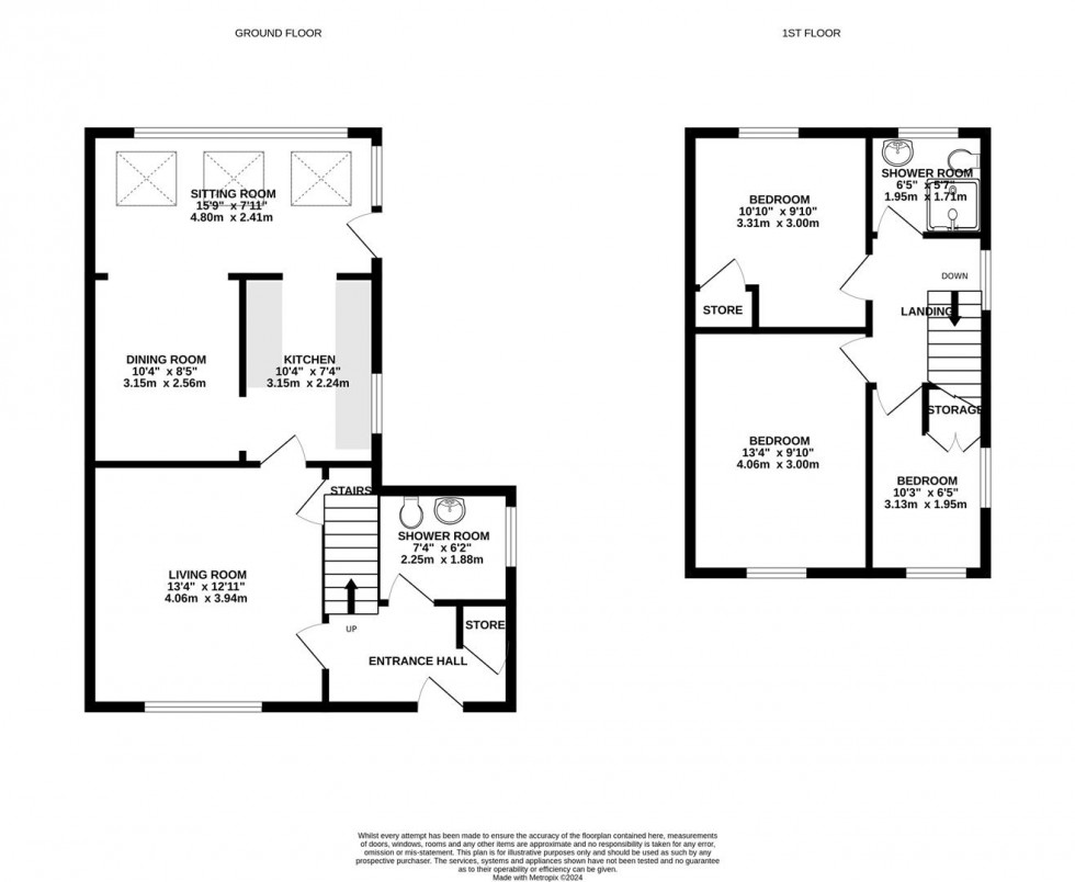 Floorplan for Blenheim Close, Ruddington, Nottingham