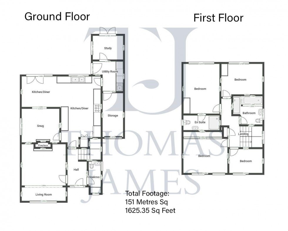 Floorplan for Burnside Grove, Tollerton, Nottingham