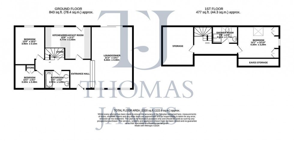 Floorplan for Priory Avenue, Tollerton, Nottingham