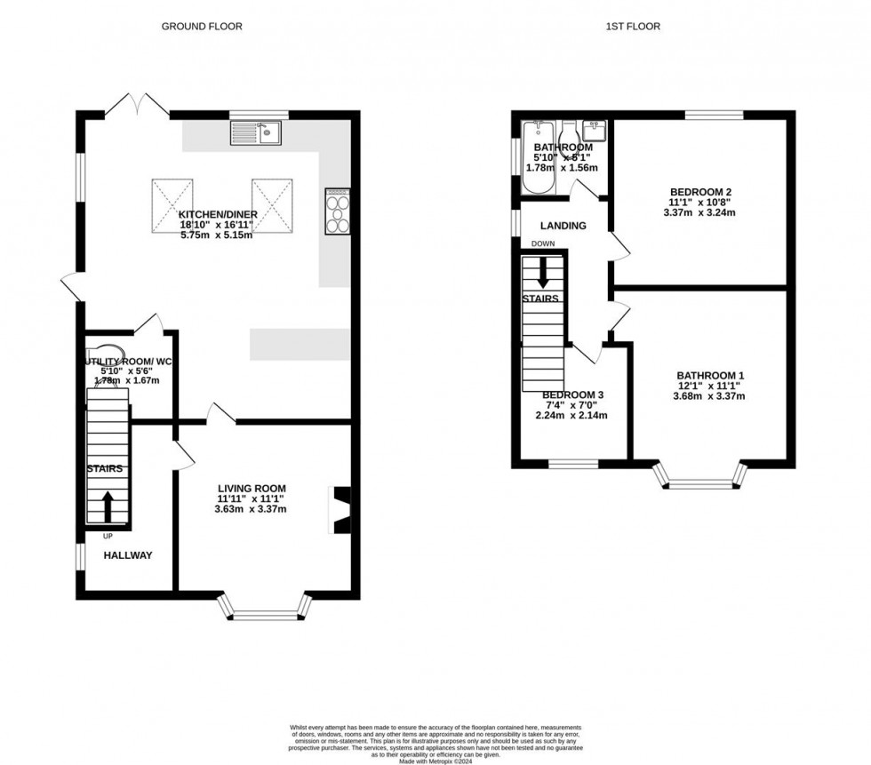 Floorplan for Salcombe Crescent, Ruddington