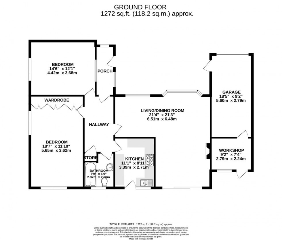 Floorplan for Nottingham Road, Cropwell Bishop, Nottingham