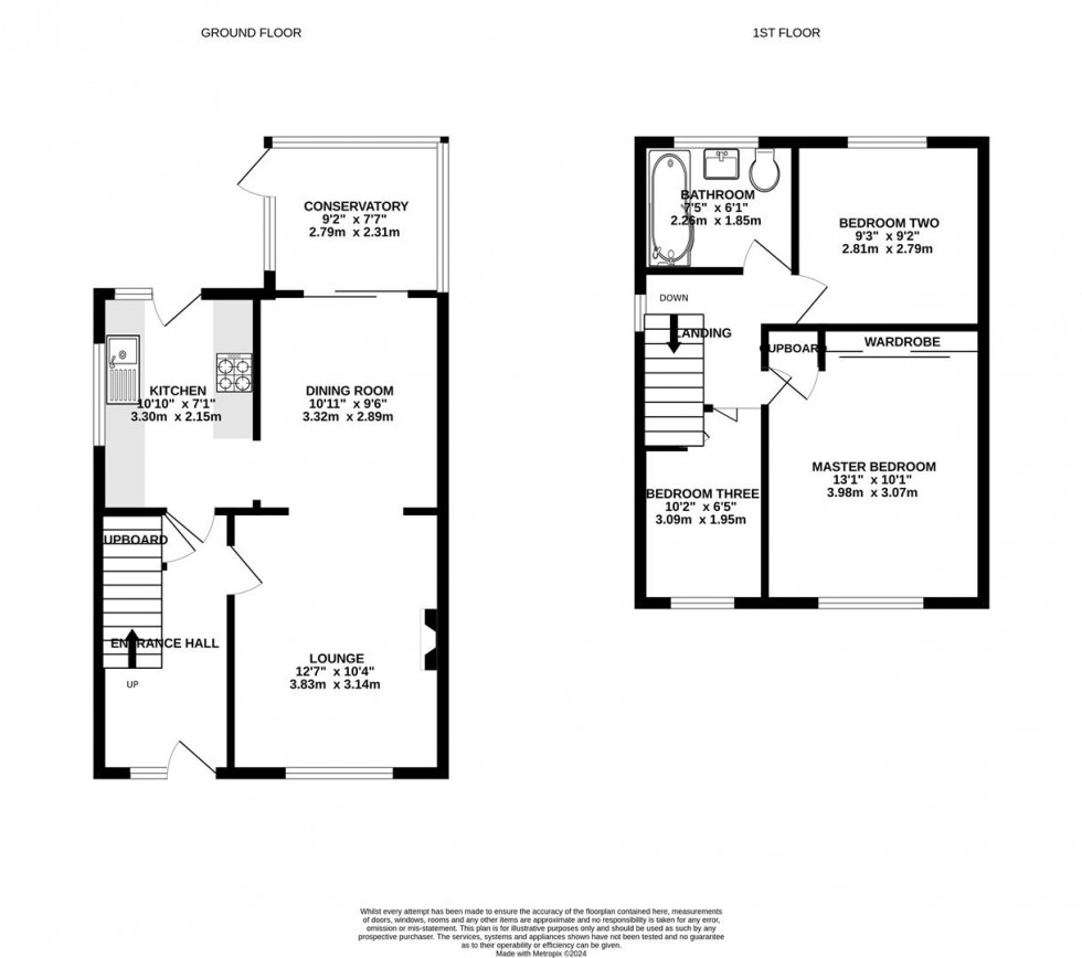 Floorplan for Wheatley Drive, Carlton, Nottingham