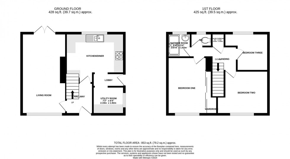 Floorplan for Colston Gate, Cotgrave, Nottingham