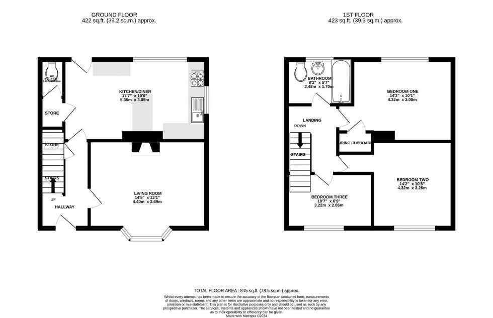 Floorplan for Crosshill, Cotgrave, Nottingham