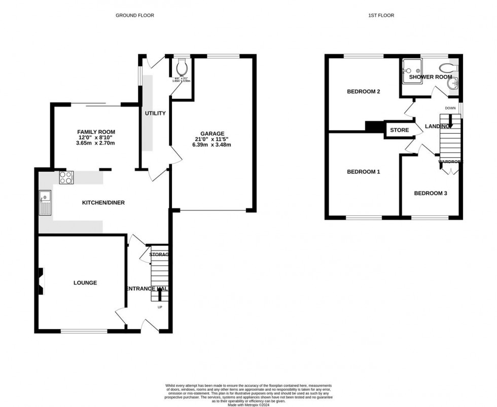 Floorplan for Briargate, Cotgrave, Nottingham