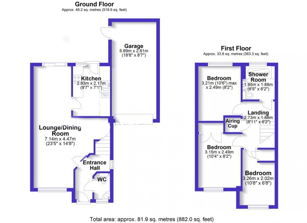 Floorplan for Wibberley Drive, Ruddington, Nottingham