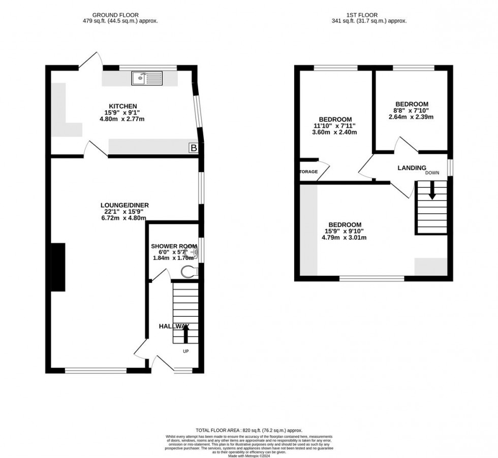 Floorplan for Fieldway, Wilford, Nottingham