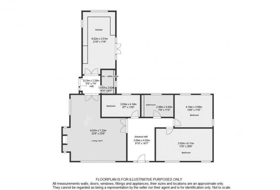 Floorplan for Village Road, Clifton Village, Nottingham