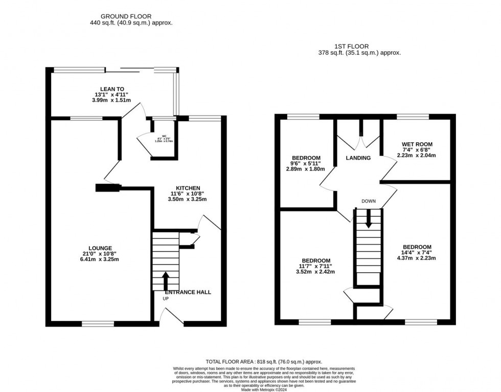 Floorplan for Barleylands, Ruddington, Nottingham