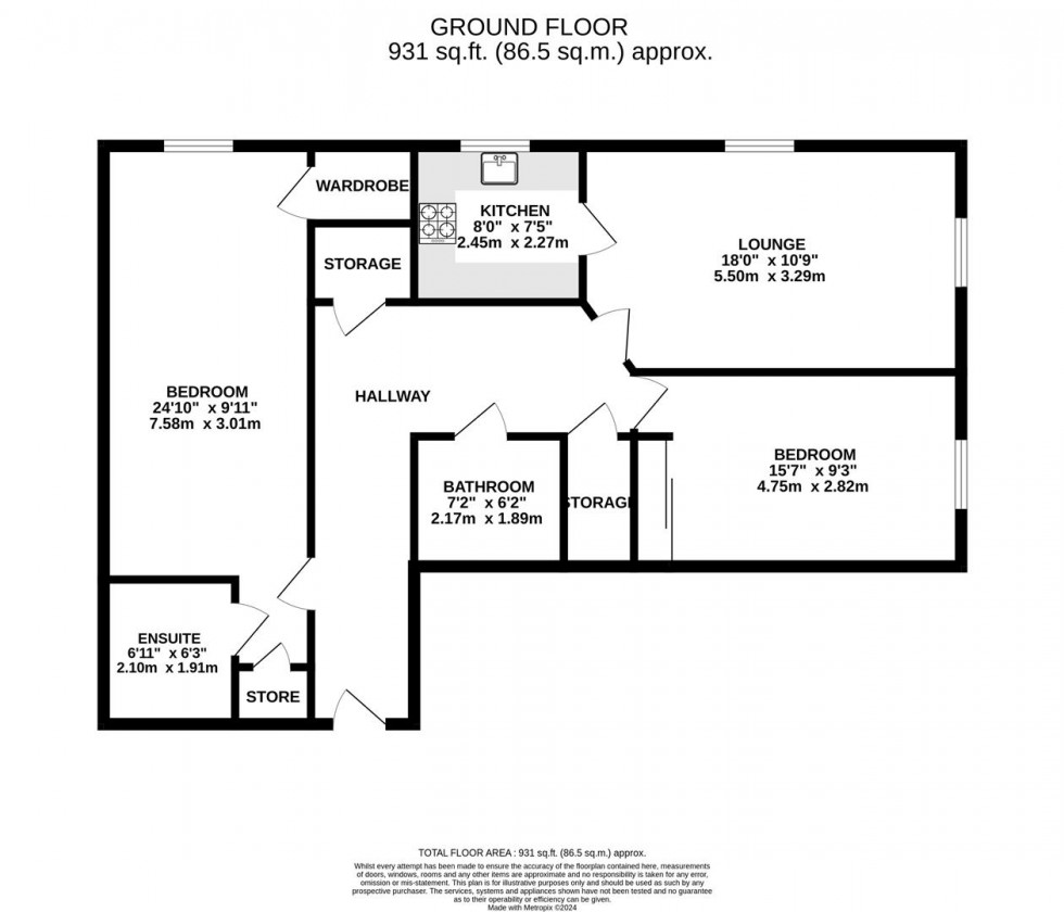 Floorplan for Manor Lodge, Manor Park, Ruddington