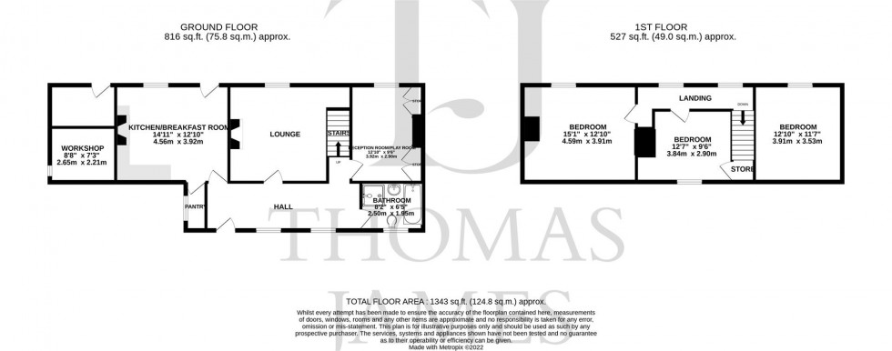 Floorplan for Scrimshire Lane, Cotgrave, Nottingham