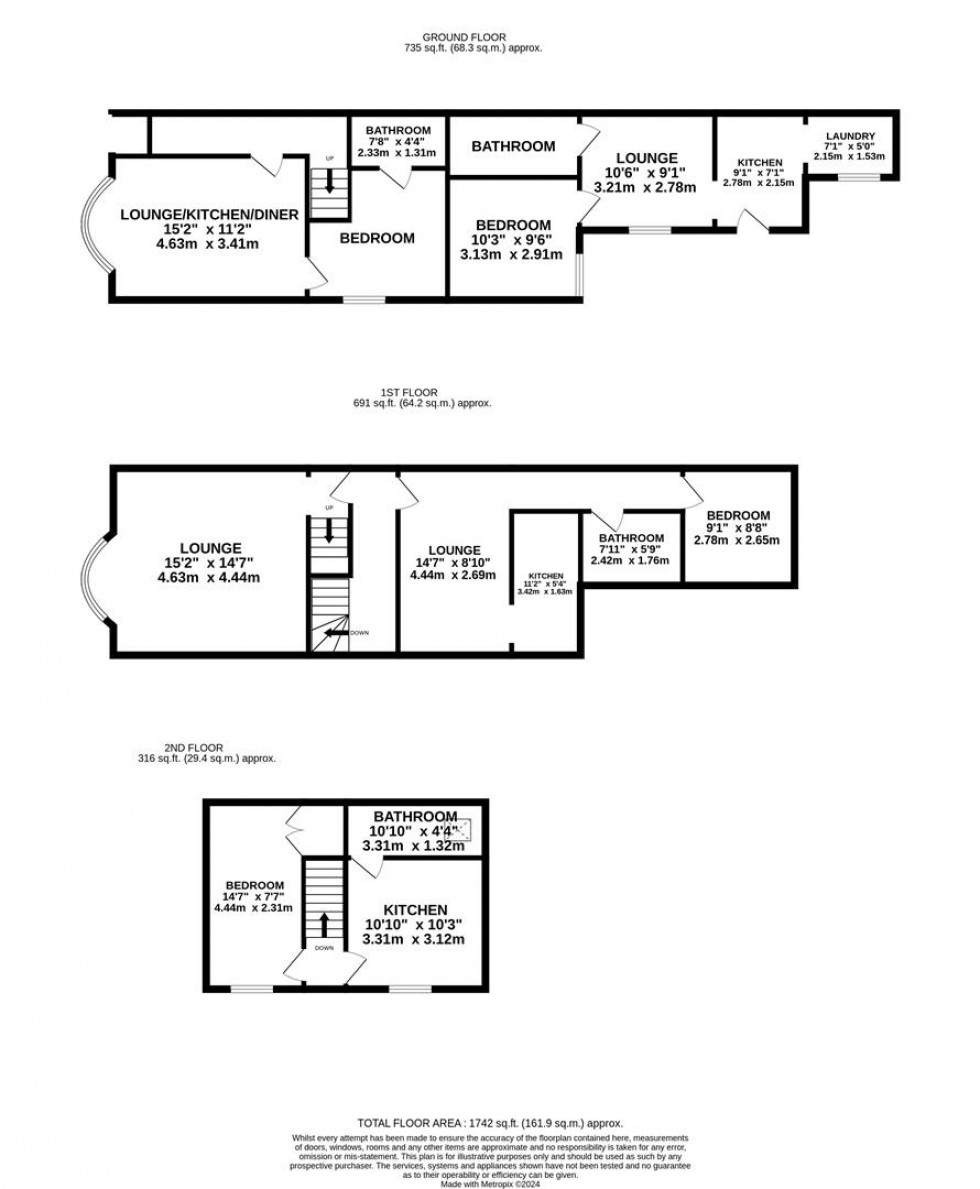 Floorplan for Trent Boulevard, West Bridgford, Nottingham