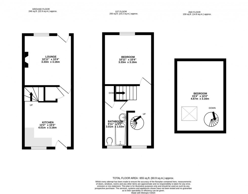 Floorplan for East Street, Gotham, Nottingham