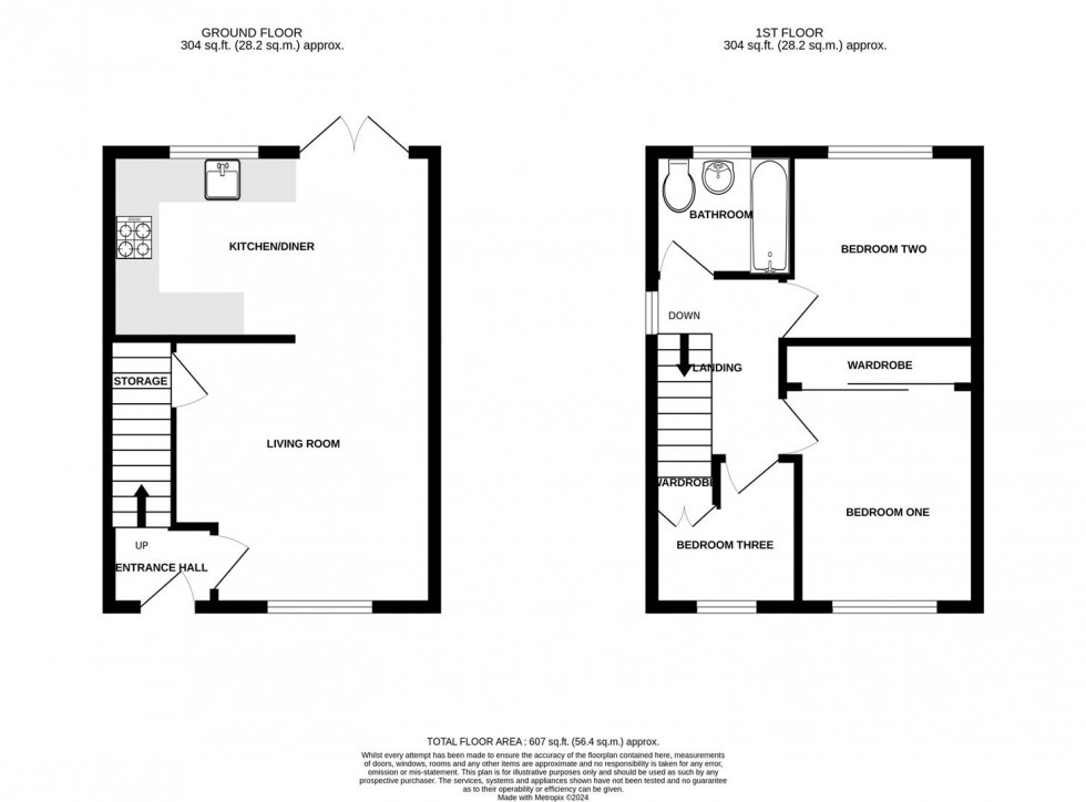 Floorplan for Warwick Gardens, Cotgrave, Nottingham