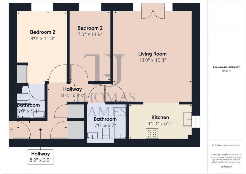 Floorplan for Stavely Way, Gamston, Nottingham