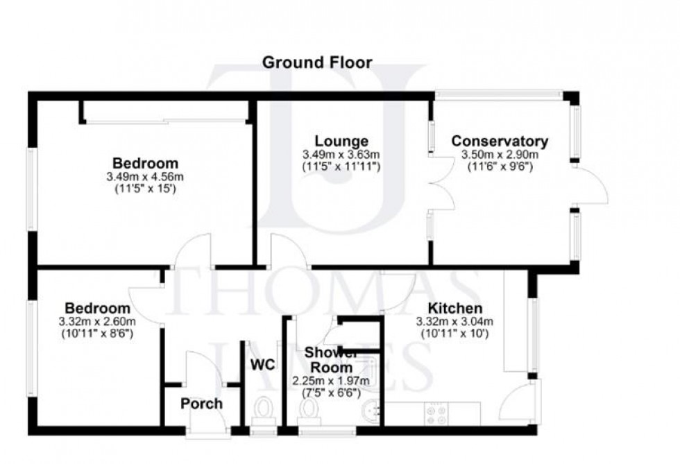 Floorplan for Walcote Drive, West Bridgford, Nottingham