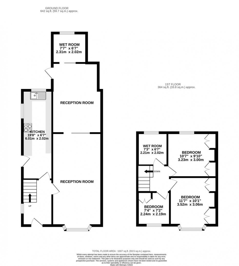 Floorplan for Rufford Road, Ruddington, Nottingham