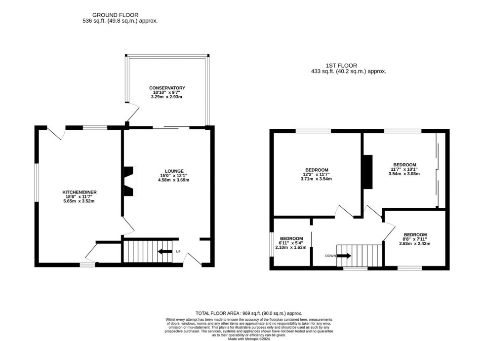 Floorplan for Packman Drive, Ruddington, Nottingham