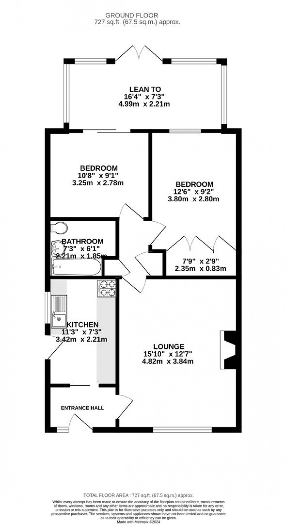 Floorplan for Rowan Drive, Keyworth