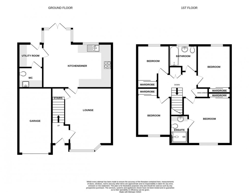 Floorplan for Meadow Crescent, Cotgrave, Nottingham