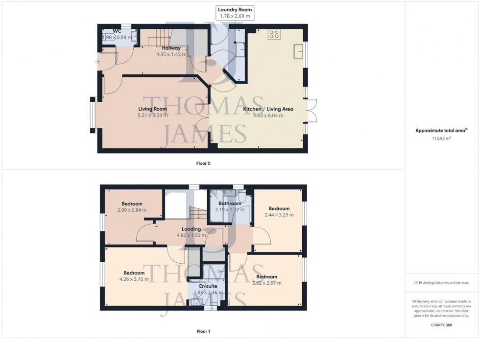 Floorplan for Hardy Way, East Leake