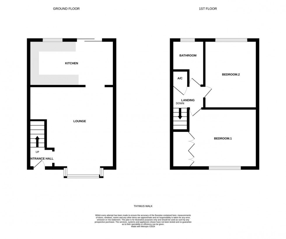 Floorplan for Thymus Walk, Nottingham