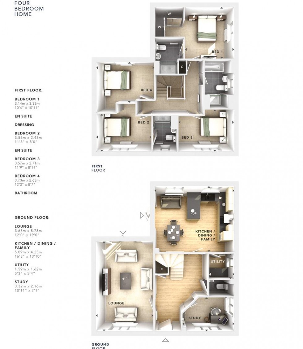 Floorplan for Cropwell Meadow, Cropwell Bishop