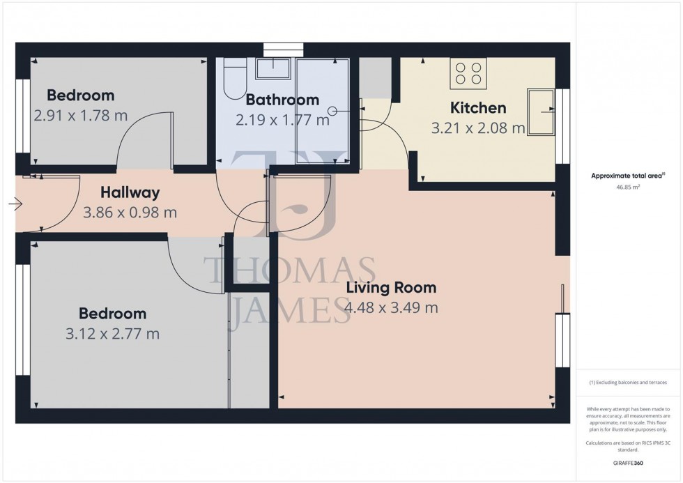 Floorplan for Shrimpton Court, Ruddington, Nottingham