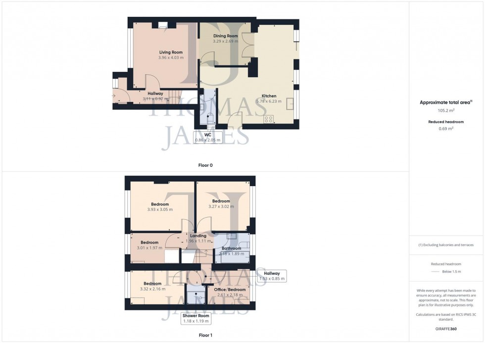 Floorplan for Westerham Road, Ruddington, Nottingham