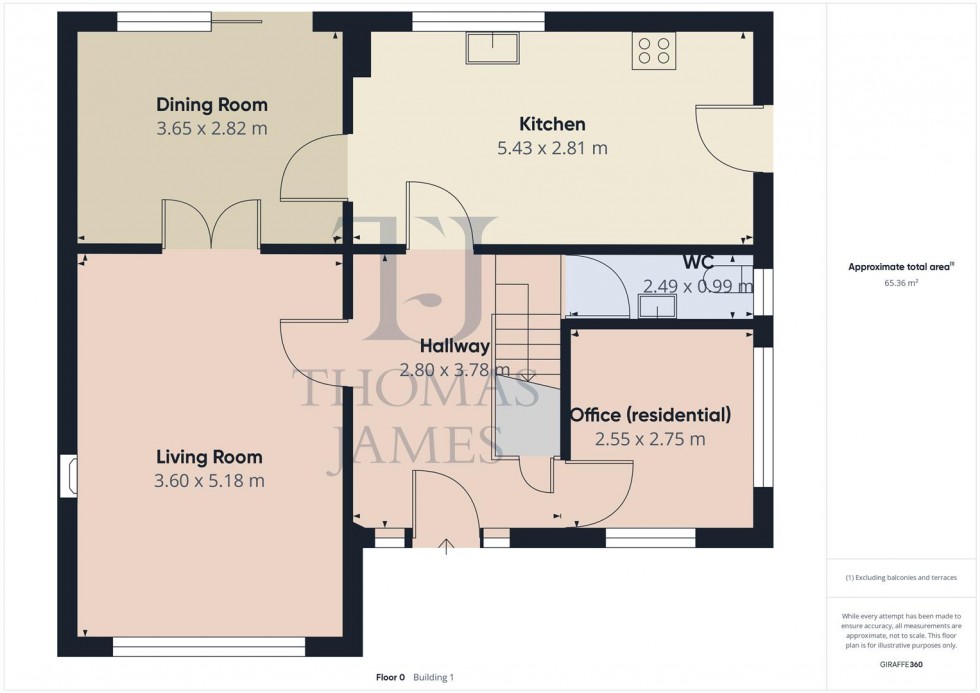 Floorplan for Newbold Way, Kinoulton, Nottingham