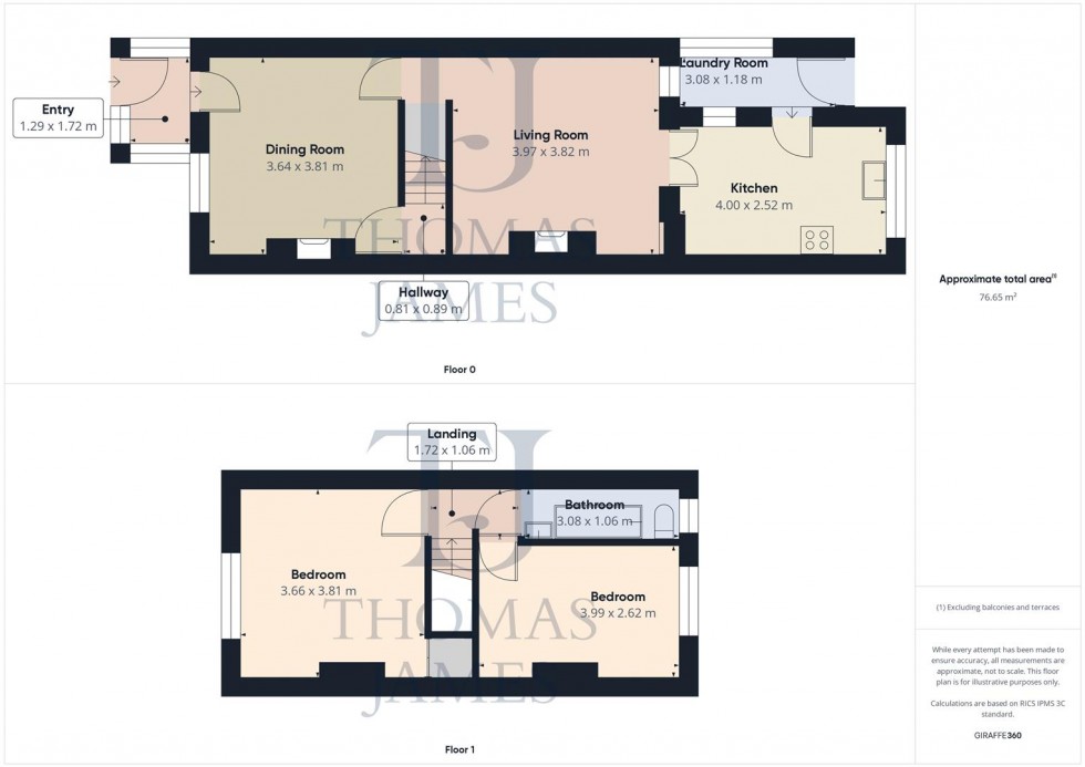 Floorplan for Wilford Crescent, Ruddington