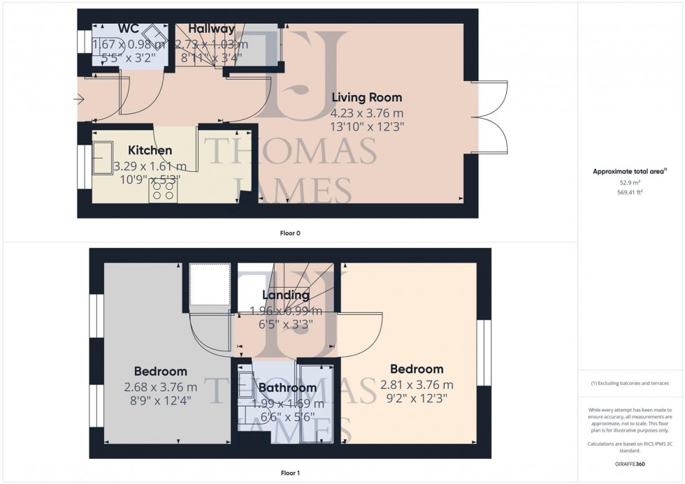 Floorplan for Summer Drive, West Bridgford, Nottingham