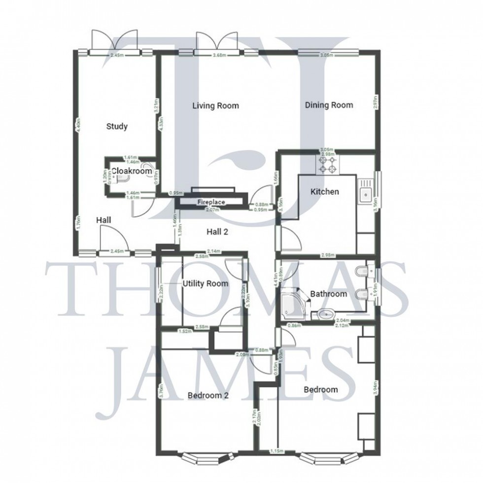 Floorplan for Hardys Close, Cropwell Bishop, Nottingham