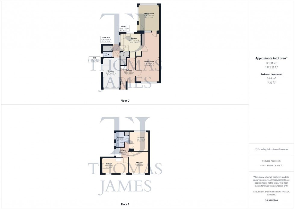 Floorplan for Western Fields, Ruddington, Nottingham