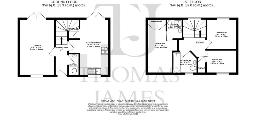 Floorplan for Woodhouse Gardens, Ruddington