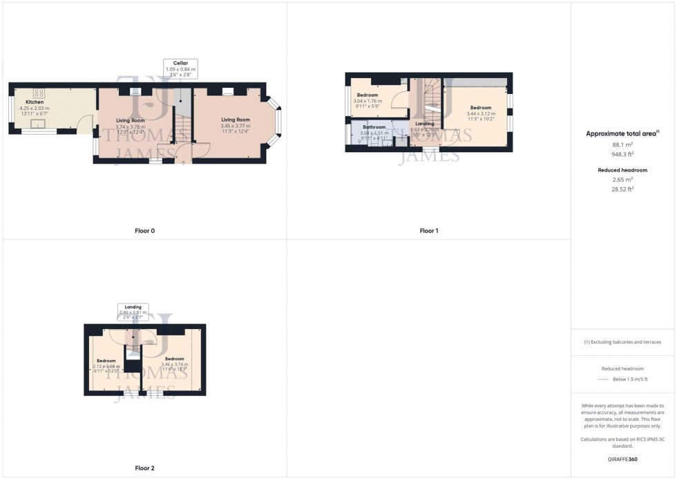 Floorplan for Gertrude Road, West Bridgford, Nottingham