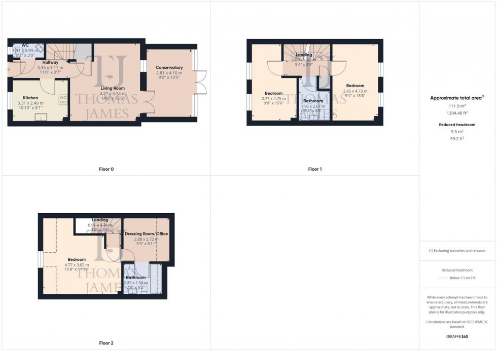 Floorplan for Cooper Gardens, Ruddington, Nottingham