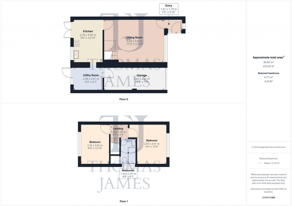 Floorplan for Cooper Close, Cropwell Bishop, Nottingham