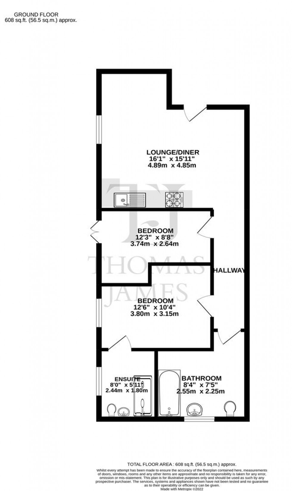 Floorplan for Main Road, Radcliffe-On-Trent, Nottingham