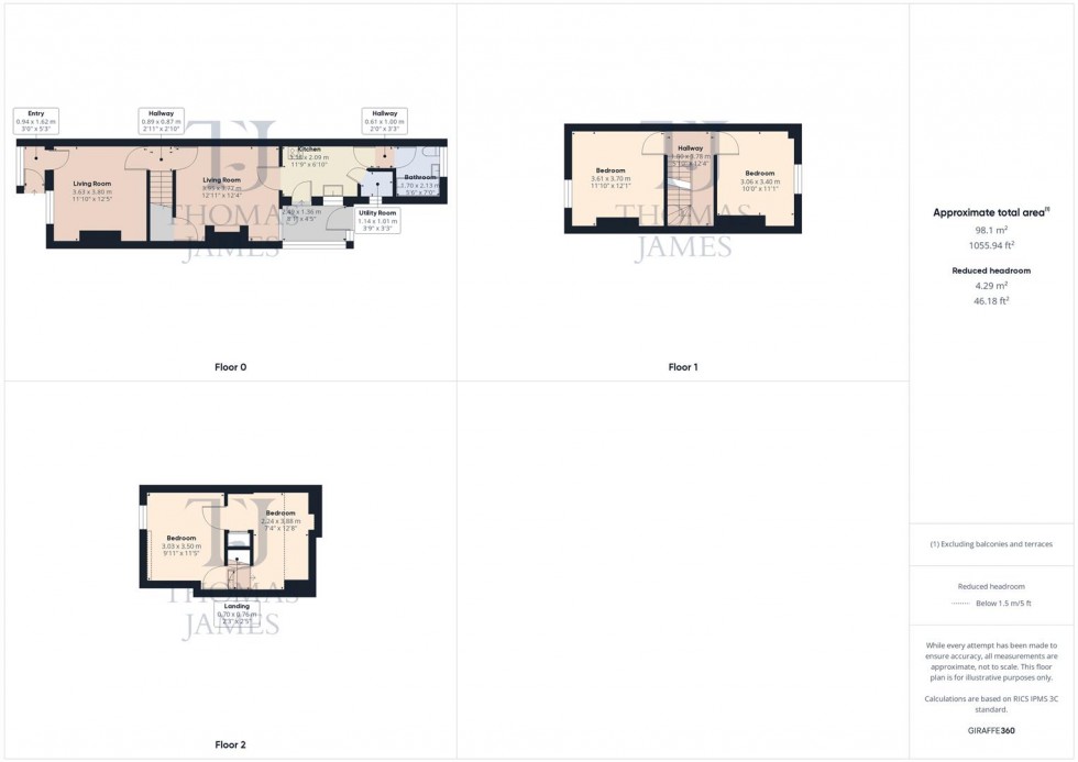 Floorplan for Clifton Road, Ruddington, Nottingham