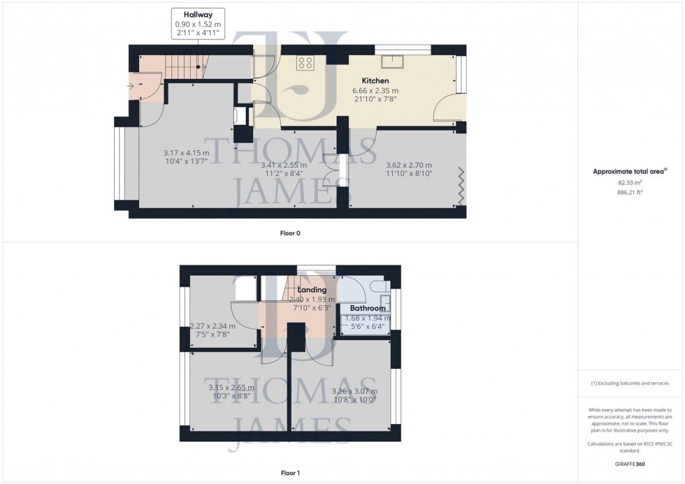 Floorplan for Greenfield Drive, Cotgrave