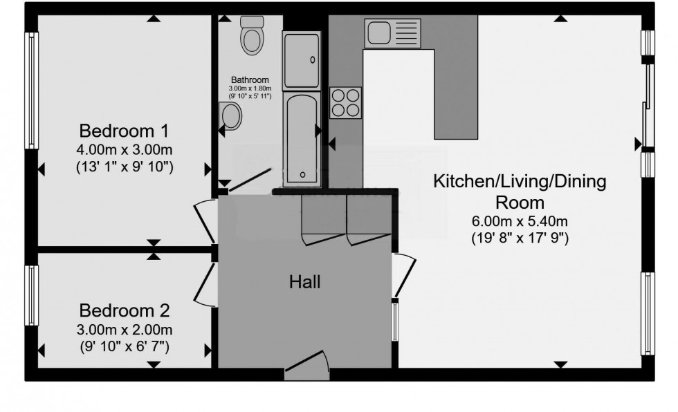 Floorplan for Wharf Road, Nottingham