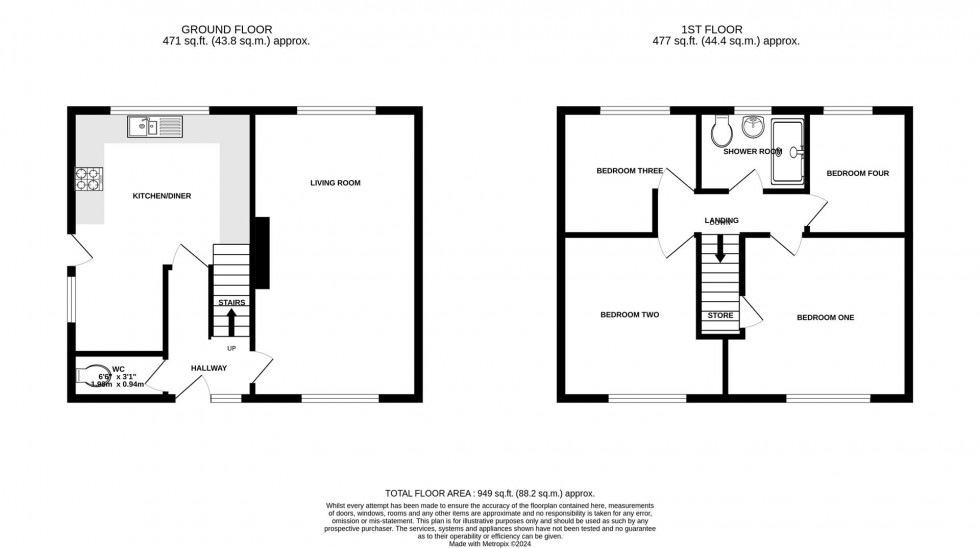 Floorplan for Crosshill, Cotgrave, Nottingham