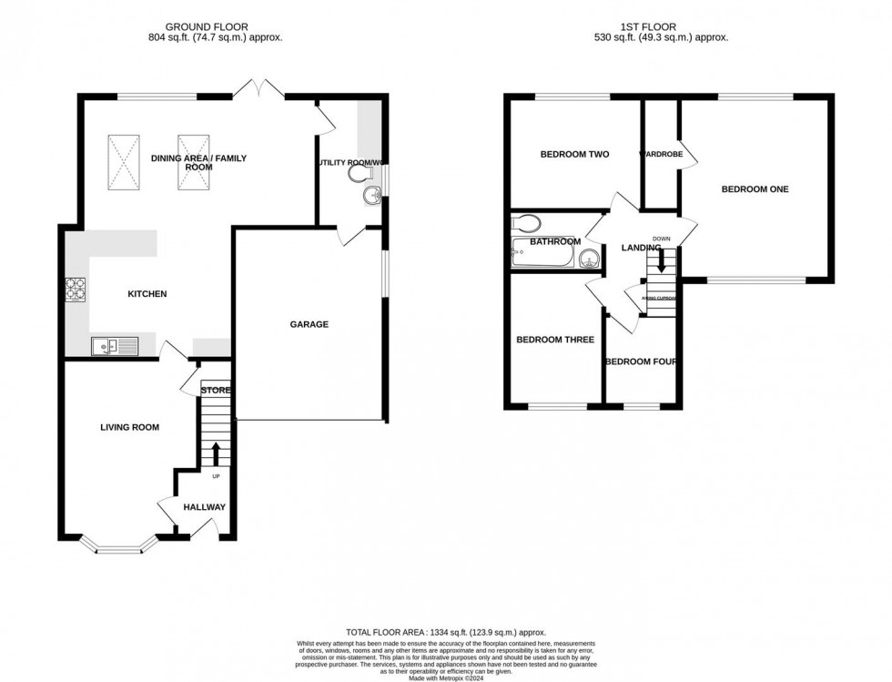 Floorplan for White Furrows, Cotgrave