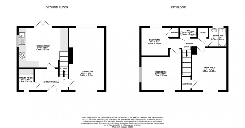 Floorplan for Broadmeer, Cotgrave, Nottingham